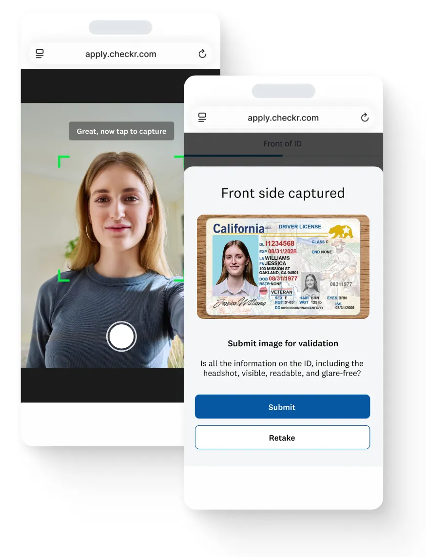 Mobile-first identity capture.